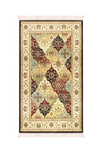 Velvet Prayer Rug Gold Sponge Padded 60x115cm Islamic Muslim Prayer Mat Soft Comfortable Portable Travel Rug for Women Men - Gold, 24x45 inch