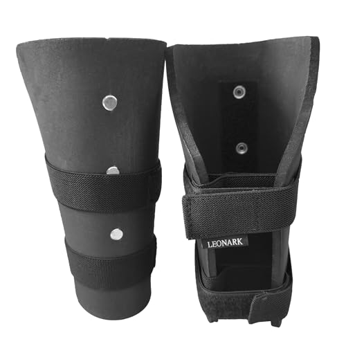 LEONARK Black Armoury Hema Fencing EVA Forearm Overlays Light Adjustable Unisex Armor Arm Guard Protectors