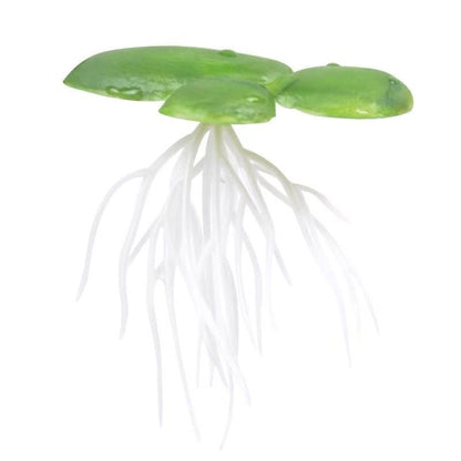 18 Pack Artificial Mini Duckweed with Root, Artificial Floating Plant Plastic Aquarium Simulation Floating Plants for Aquarium Tank Decor