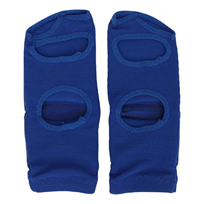 2pcs Boxing Foot Protector, Unisex PU Leather Taekwondo Training Boxing Foot Protector Gear, Soft Boxing Sparring Foot Guard for Women Men Blue (XL)