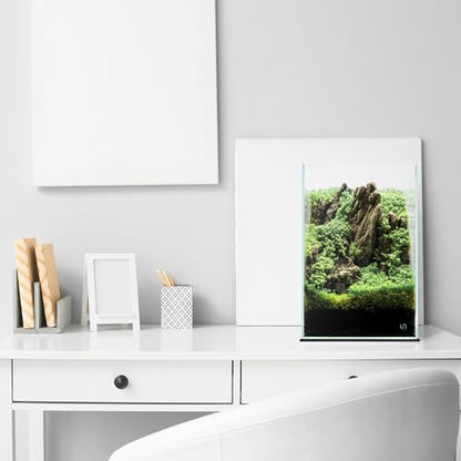 UNS Ultra Clear Rimless Tank - 10.6GAL | 40.5L - 11.81x11.81x17.71 | 30x30x45 CM, 5mm Glass Thickness, Leveling Mat Included - Low Iron, High Clarity Fish Tank w/ 45° Mitered Edge - [30T] - size: [30T] - 10.6 Gal - 11.81 x 11.81 x 17.71 in