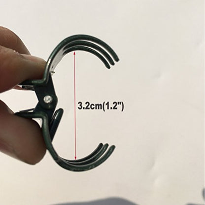 50 PCS Large Size Orchid Clips and Garden Support Clips Green (Not with Flower and Plant Spike)