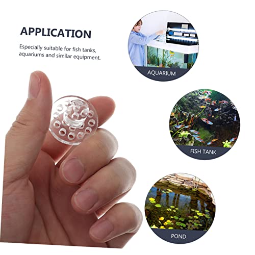 Happyyami 10pcs Coral Button Bracket Fish Tank Stand Coral Plugs Coral Bracket Baseboard Trim Coral Rack Magnetic Fish Tank Coral Rack Fish Tank Accessories Rounde Equipment Aquarium Acrylic