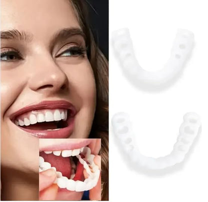 Silicone Orthodontic Teeth Veneers with Storage Case, Invisible Dental Mouthguards
