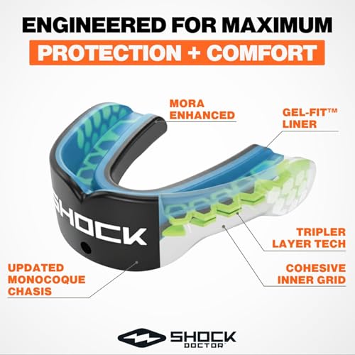 Shock Doctor Gel Max Power Carbon Convertible Mouth Guard - color: Stars & Stripes, size: Adult