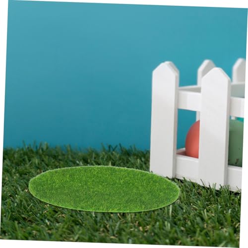10pcs Artificial Moss Pad Pack Fake Grass Mat for Table Decor Wedding and Home Landscape