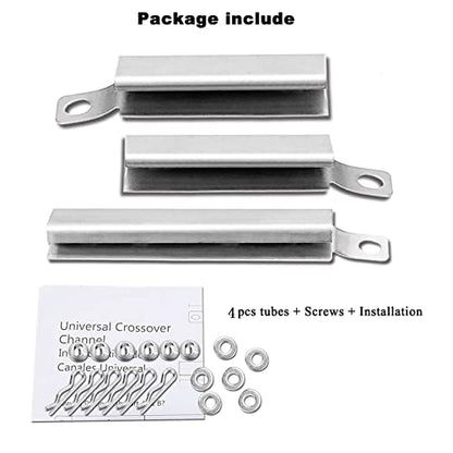 4-Pack Universal Carryover Tube for Char-Broil Gas Grill | 304 Stainless Steel, Universal for 4-5 Burner Grills (Charbroil/Nexgrill), Easy Installation, adjustable length - size: 4 Pack
