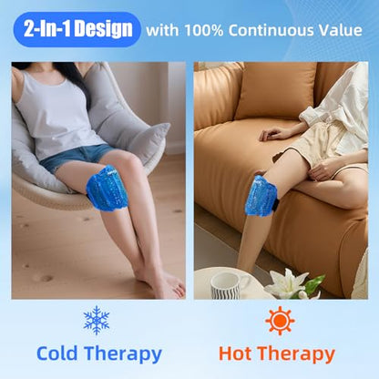 MR.ICE Knee Ice Pack Wrap 2 Packs,Reusable Ice Packs for Knee Replacement Surgery, Gel Cold Therapy Pack for Injuries, Surgery Recovery, Arthritis, Swelling, Bruises, Joint & Muscle Pain Relief - style: knee