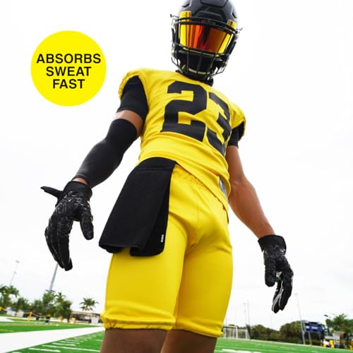 SLEEFS Basic Black Football Towel - color: Basic Black