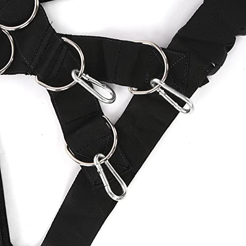 Weight Bearing Shoulder Strap Pulling Sled Harness Vest Bands with Pulling Strap Speed Chute Harness Football Workout Equipment