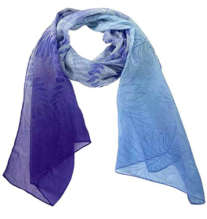 Xyueanlo Scarfs for Women Lightweight Scarves Fashion Print Floral Pattern Scarf Shawls - color: R-purple