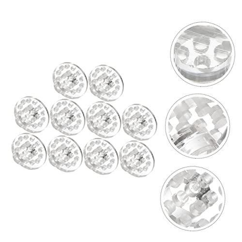 Happyyami 10pcs Coral Button Bracket Fish Tank Stand Coral Plugs Coral Bracket Baseboard Trim Coral Rack Magnetic Fish Tank Coral Rack Fish Tank Accessories Rounde Equipment Aquarium Acrylic