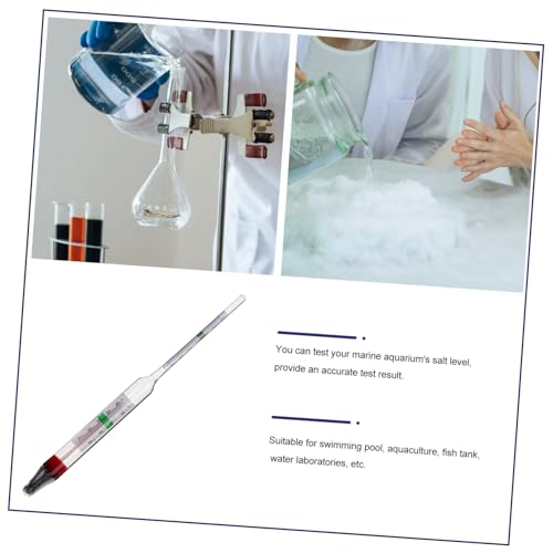 1set Portable Hydrometer Kit for Aquaculture Accurate Salt Density Tester with Measuring Cylinder for Aquarium and Use