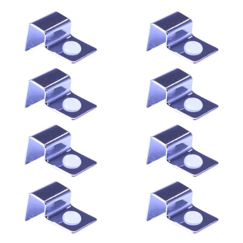 Peiiwdc 8pcs Stainless Steel Aquarium Cover Clip Optional Thickness Lid Clamps Brackets for Fishtanks Aquarium Lid Clamps - size: 10mm