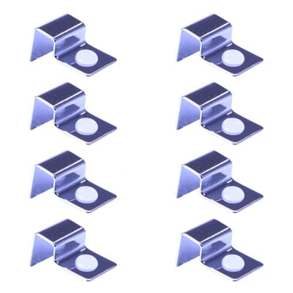 Peiiwdc 8pcs Stainless Steel Aquarium Cover Clip Optional Thickness Lid Clamps Brackets for Fishtanks Aquarium Lid Clamps - size: 10mm