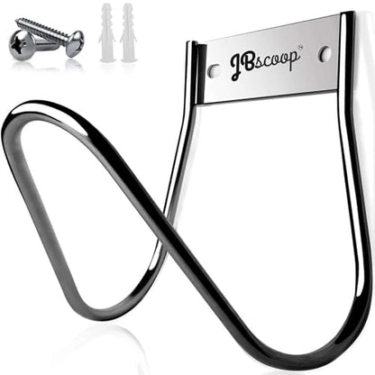 JBscoop Garden Hose Holder Stainless Steel Small Wall Mount Garden Hose Hook, Ideal for Water, Air, Hydraulic Hose, Ropes, Extension Cords Heavy Duty & Rust Proof, Size:6.3x7x6.3 Set of 1