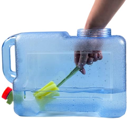 3.17 Gallon Water Container with Spigot, Portable Water Jug, No Leakage Camping Bucket with Tap, BPA Free Emergency Water Storage Tank for Camping, Vehicle, Car, Outdoor Hiking, Picnic