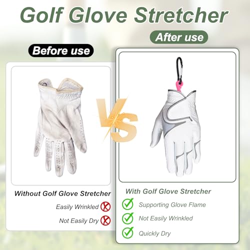 PATIKIL Golf Gloves Stretcher, Plastic Keeper Support Rack Holder Dryer Hanger Frame with Hanging Hook - color: Black/Blue