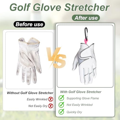 PATIKIL Golf Gloves Stretcher, Plastic Keeper Support Rack Holder Dryer Hanger Frame with Hanging Hook - color: Red/Black