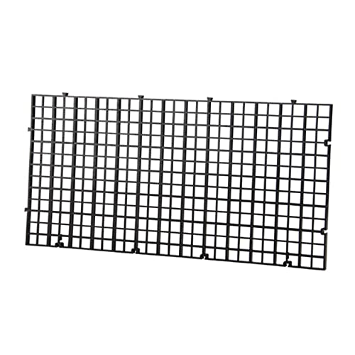 Milisten 4Pcs Aquarium Bottom Plate with Clamps Black Fish Tank Segregation Board for Separation of Fish Enhances Survival Rate Durable Material Easy