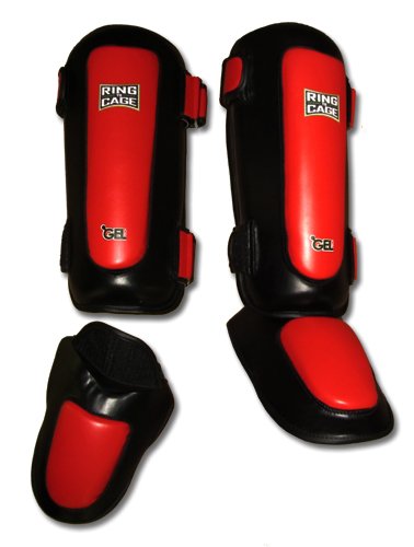GelTech Standup Muay Thai Shin Instep for MMA, Muay Thai, Kick Boxing, Martial Arts - size: Standard
