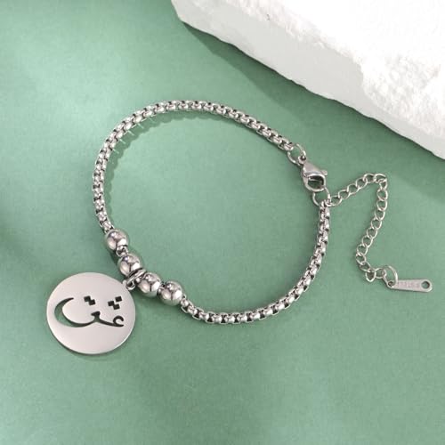 VASSAGO Islamic Bracelet Allah Arabic Bangle Bracelets for Women Men Islam Muslim Arabic Calligraphy Link Bracelet Bangle Islam Eid Islamic Arabic Gift Jewelry - color: Silver Arabic Bracelet-Box Chain