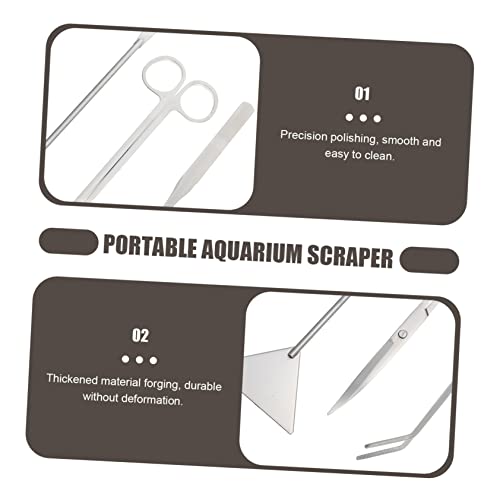 1set Aquarium Scissors Shovel Multi-function Aquatic Tools for Plant Maintenance Portable and Easy to Use for Freshwater Aquariums