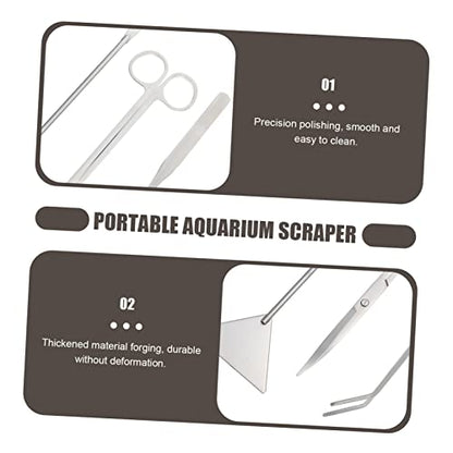 1set Aquarium Scissors Shovel Multi-function Aquatic Tools for Plant Maintenance Portable and Easy to Use for Freshwater Aquariums