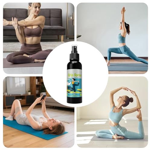 Yoga Mat Grip Spray – Slip-Resistant Anti-Slip Spray, Enhances Mat Traction, Quick-Dry Formula, Multi- Yoga Solution | Ideal For Weightlifting, Gymnastics, Rock Climbing, Home Gym, Training - color: 50ml