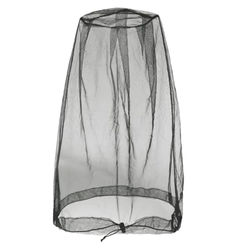 Practical Head Covers with Fine Density Mesh Antibug Head Net for Women Men Unisex Hiking Camping Fishing Accessories Gnat - color: Black Top