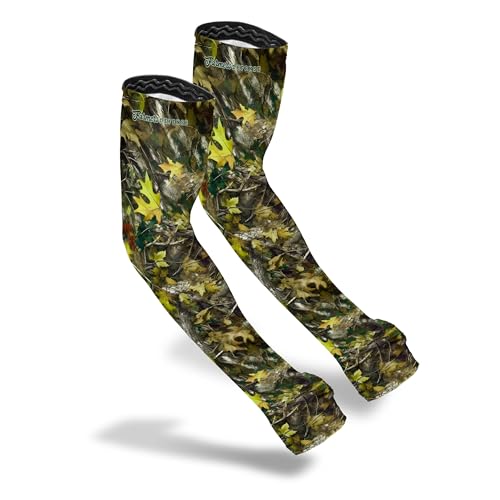 FARMER'S DEFENSE Gardening Arm Sleeves|UV Cooling Protective Sleeve Women & Men|Anti-Scratch Cover Sun UPF Outdoor Protection - Green Hunter Camo - XS - color: Green Hunter Camo, size: X-Small