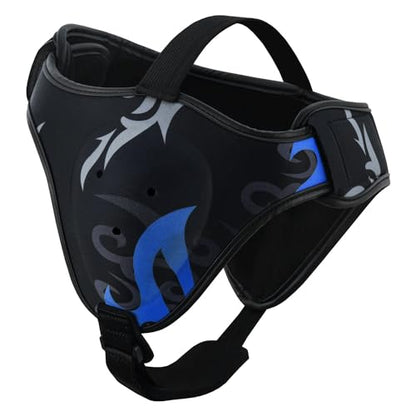 ROAR-INT Wrestling Headgear Men BJJ Ear Guard Protection MMA Grappling Cauliflower Helmet - color: Eagle-Blue (Pack-1)