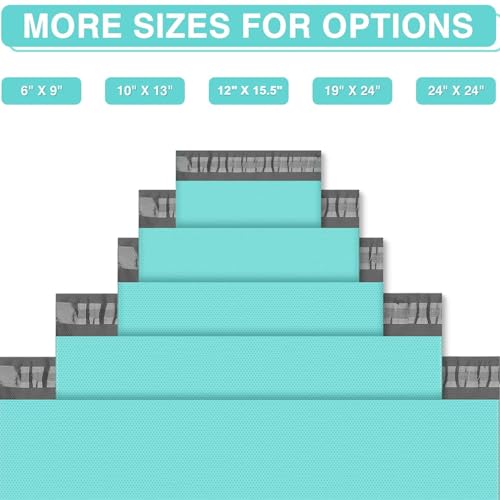 Fuxury Poly Mailers 19x24" 50 Pcs,Large Shipping Bags Embossed Dots Teal | Strong Adhesive Packaging Mailers Poly Bag,Waterproof Self Seal Mailing Envelopes for Clothing Small Business,Boutique&Online - size: 19x24'' 50pcs