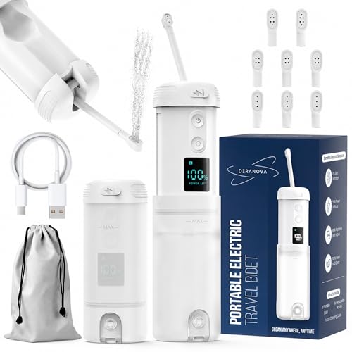 High-Pressure Portable Bidet for Travel – Electric, USB Rechargeable with Strong, Targeted Spray for a Clean Feel Anywhere, Waterproof & Ideal for Postpartum Care