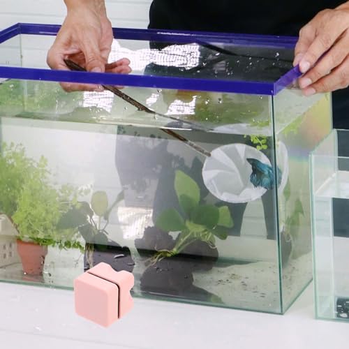 Mipcase Magnetic Fish Tank Cleaning Brush 1.25In Aquarium Magnet Scraper for Small Fish Tank Floating Glass Accessory for Easy Hand