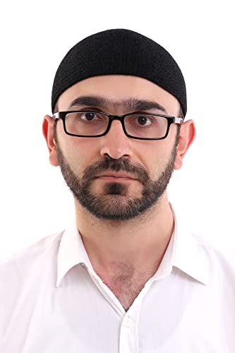 ihvan online Turkish Muslim Winter Velvet Kufi Hats for Men, Taqiya, Takke, Peci, Islamic Caps, Islamic Gifts, Standart Size - color: Black