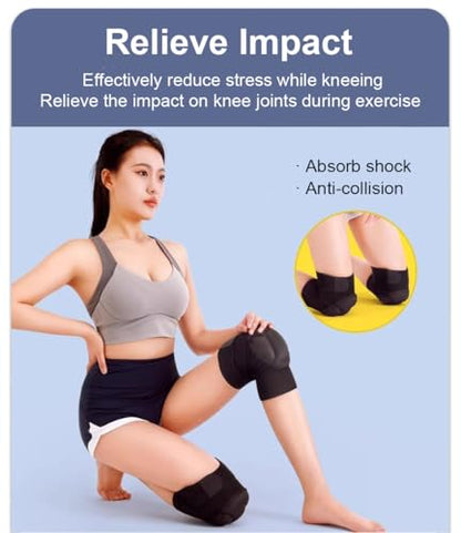 SUJAYU 2 Pack Turtle Volleyball Knee Pads for Women Men Wrestling Knee Pads Wrestling Gear, Crash Pad Snowboarding Gear Knee Protector Soft Knee Pad for Work (Medium) - size: Medium