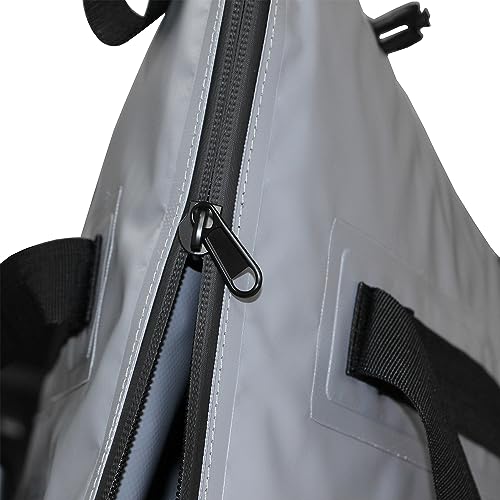 Buffalo Gear Insulated Fish Cooler - 27.5QT 58QT Waterproof Flat Bottom Bag, Leakproof and Fishing Kill Bag - color: Grey--45QT