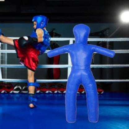 predolo Unfilled Wrestling Dummy Grappling Training Aid Sparring Punching Bag, Blue