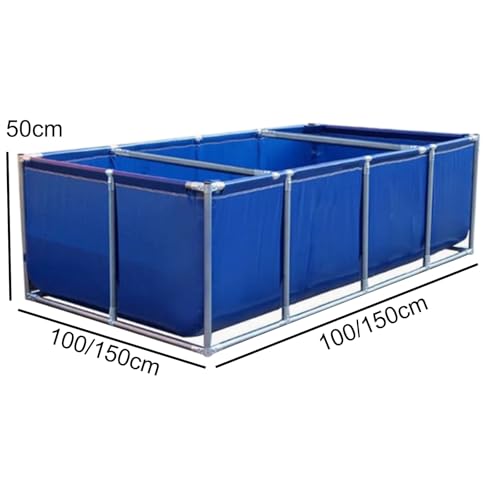 Canvas Fish Pond, Fish Show Water Tank, Foldable Water Storage Pond, Temporary Holding Viewing Canvas Fish Pond(1.5x1.5x0.5cm) - size: 1.5x1.5x0.5cm