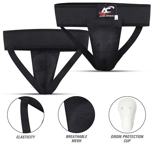 Groin Guard with Gel Cup, Boxing Jockstrap, Kickboxing Groin Guard - size: M-WAIST SIZE 26-32