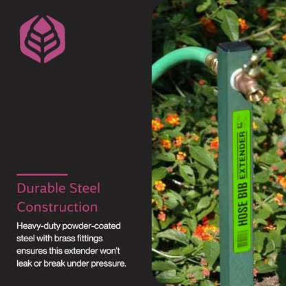 Yard Butler Garden Hose Bib Extender, Rust-Resistant, IHBE-6 | Durable Garden Hose Bib Extender, Keeps Hose Elevated, Rust-Resistant, Anti-Kink Design, Easy Installation - size: Extender