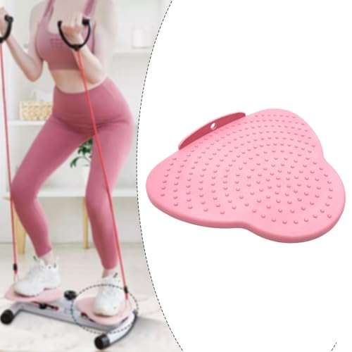 Waist Twister Machine Replacement Board Foot Massage Balance Board Anti Slip Twist Disc for Home Office Exercise 10.87x8.94x0.47 Inch - color: pink