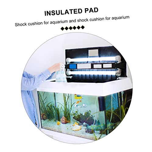 Totority 5pcs Aquarium Insulation Pad Non-Skid Shock-Absorbing Fish Tank Cushion Thickened Black Pad for Leveling and Heat Resistance Under Tank Mat