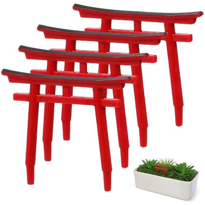 PRETYZOOM 4 Pcs Aquarium Torii Sculpture Fish Tank Ornament Japanese Style Gate for Aquarium Crafts Garden Landscape Decoration Fish Tank DIY Decor Miniature Landscape Accessory