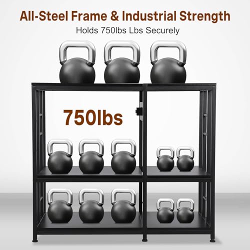 GCCSJ 36" Modern Black Aquarium Stand for 40-50 Gallon Fish Tanks, Adjustable Storage and Outlets, 750lb Capacity Furniture Cabinet, Quick 30-Min Assembly