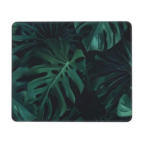 Monstera Deliciosa Tropical Plant Summer Mousepad Non-Slip Rubber Base Mouse Pads for Computers Laptop Office Desk Accessories Mouse pad 7.9 x 9.5 in - color: Tropical Leaves