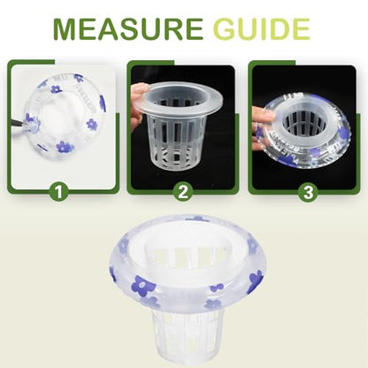 4 PCS Floating Aquarium Plant Holder Plastic Fish Tank Basket | Aquatic Pot with Floating Rings, for Fish Tank Aquaponic Plant Cultivation and Aquascape Decorations