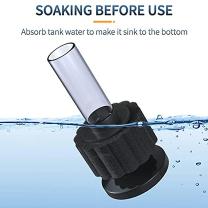 Pawfly Aquarium Nano Bio Sponge Filter Quiet Betta Fry Shrimp Foam Filter Kit with Airline Tubing for Small Fish Tank up to 3 Gallon, 3 Pack