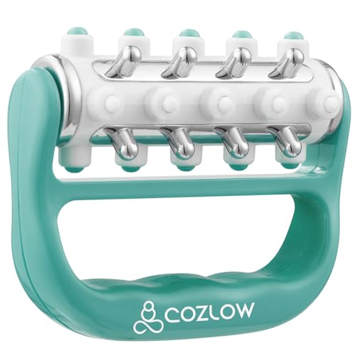 COZLOW - MyoRelease Lymphatic Drainage Massager - Green - Handheld Fascia Release + Scar Tissue Massage Roller for Shoulder, Neck, Belly, Thigh, Leg, Back, Glutes - Helps Reduce Cellulite Appearance - color: Green
